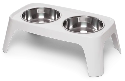 Totally Pooched Elevated Dog Feeder, 3 Cups Per Bowl, 6" High