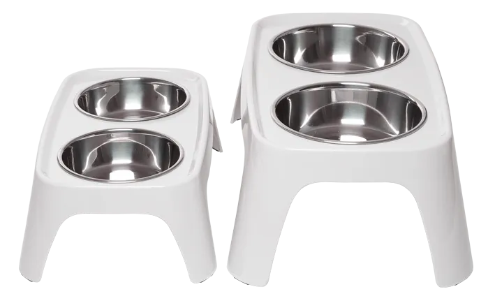 Totally Pooched Elevated Dog Feeder, 3 Cups Per Bowl, 6" High