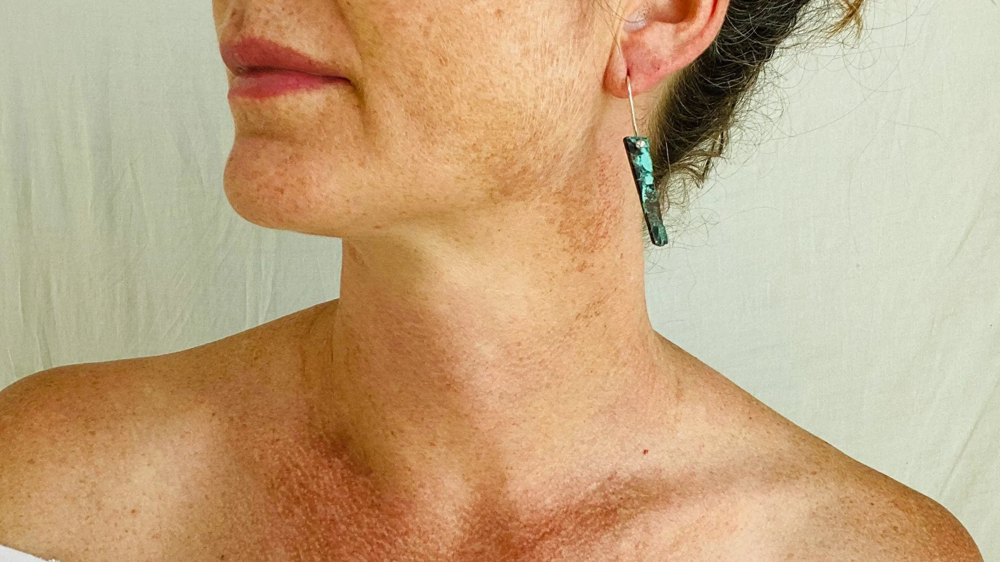 Turquoise Earrings. Sterling Silver. 0301