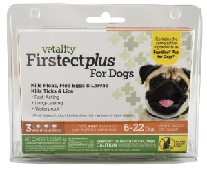 Vetality Firstect Plus for Dogs, 3-pack