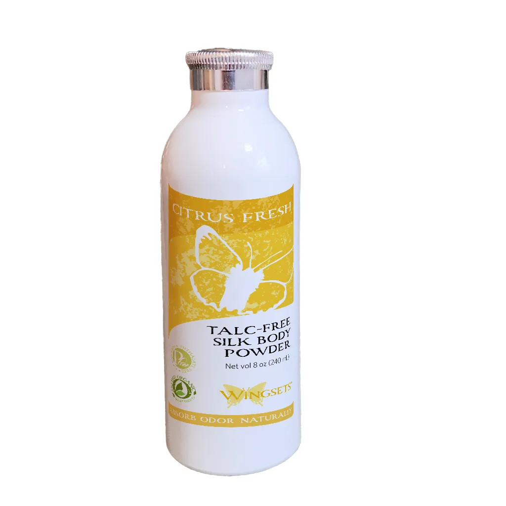 Women's Silk Deodorant Body Powder - Citrus Fresh