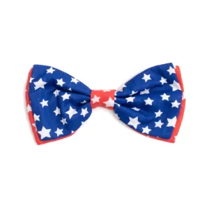 Worthy Dog Red White & Blue Stars Bow Tie